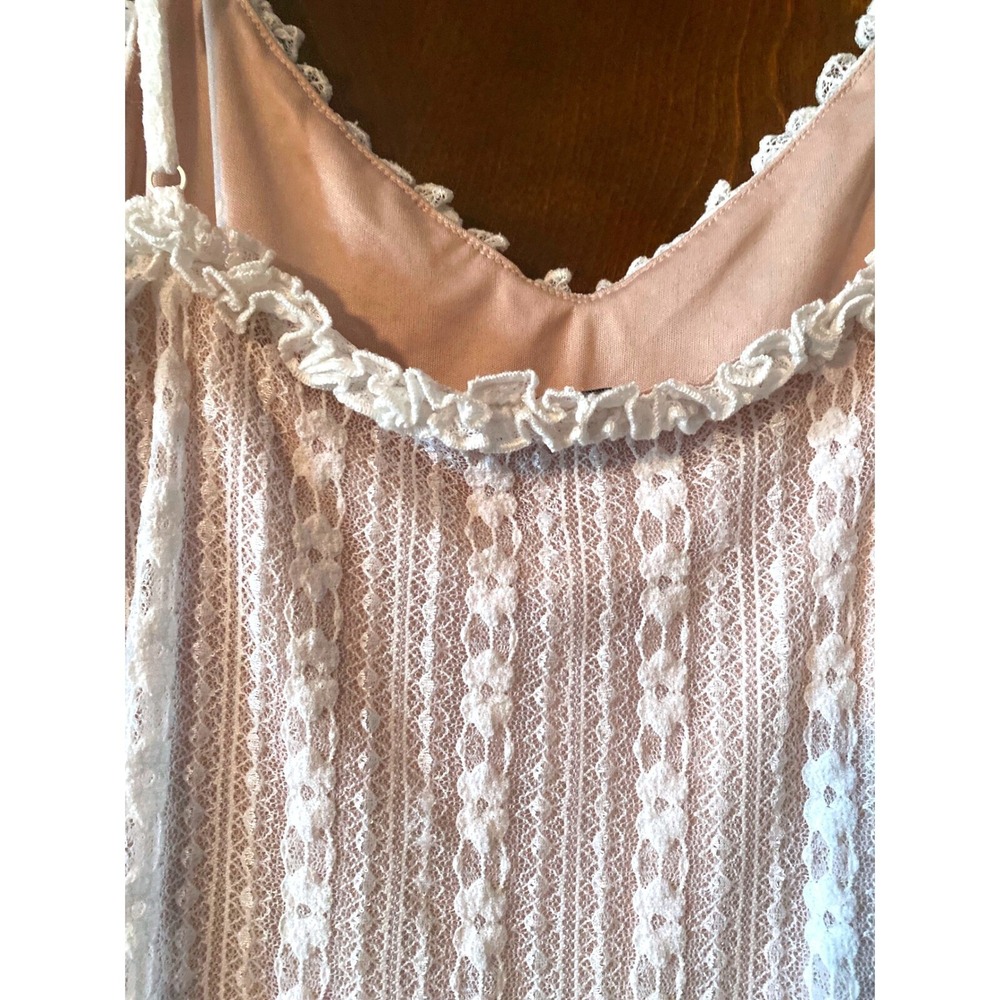 Emory Park Lace Mini Dress Sleeveless Ruffle Trim Casual Summer Dress Size M - Picture 7 of 11